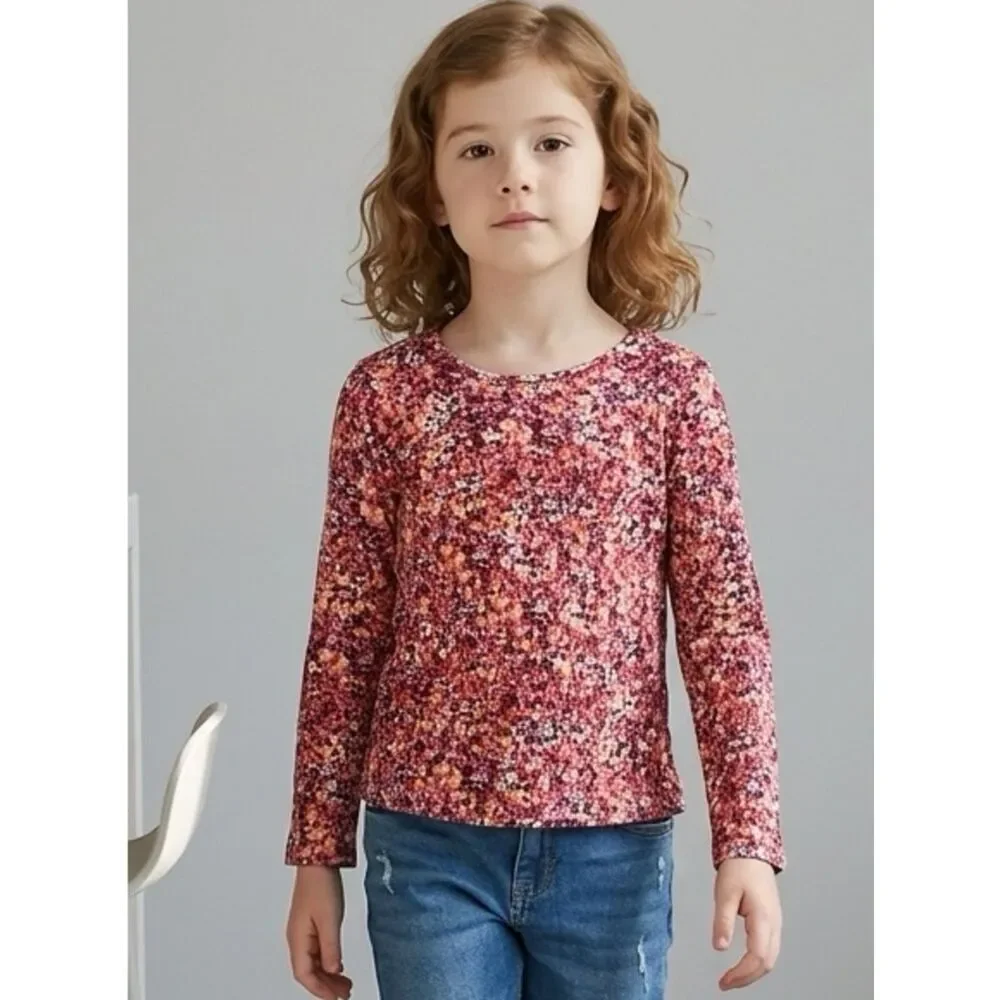 EUC Old Navy Girls Floral Long Sleeve Top - Size 5T